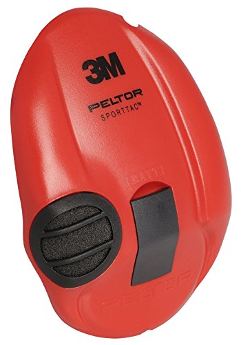 3M Peltor STAC-RD Orejeras de protección, protector auditivo, 26 dB, plegable, Negro/Rojo