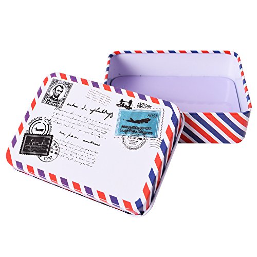 3pieza DIY Diseño lata (lata de metal con tapa Nostalgie Retro Diseño Post-Aprox. 10x 7x 3cm