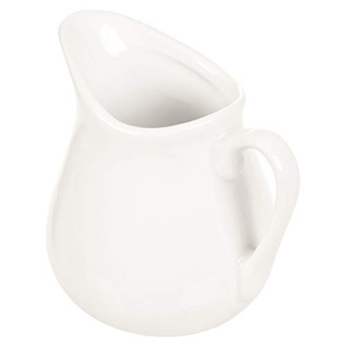 3piezas de jarra de leche de porcelana para crema, salsa, sauce, ensalada y Condimentos