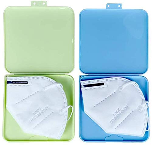 4 CAJAS MASCARILLAS + LLAVERO NO CONTACTO. CAJA PARA GUARDAR MASCARILLAS CONTRA EL POLVO Y LA SUCIEDAD + LLAVE DE NO CONTACTO (Pack de 4 Cajas)