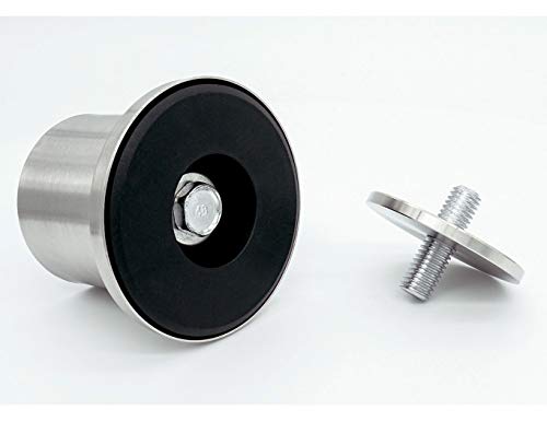 4 patas de mesa de acero inoxidable con tornillos M10, patas de muebles de metal DIY, adecuado para patas de muebles como sofá/mueble de TV, mesita de noche, etc. Disponible en altura de 150 mm.