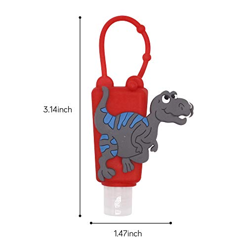 4 Piezas Botellas de Viaje Portátiles para Niños,Botellas Recargables de Silicona a Prueba de Fugas para la Escuela, Viajes, Juegos al Aire Libre, campamentos
