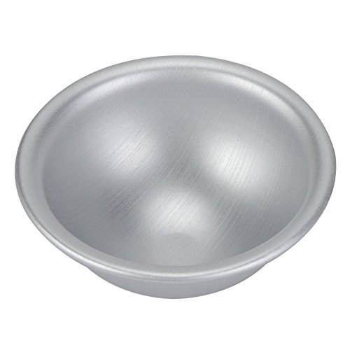 4 piezas de 9 cm de semiesfera, molde de aluminio para tarta Hemisphäre pasteles, cacerola, bikini, pasteles, postres, pudding