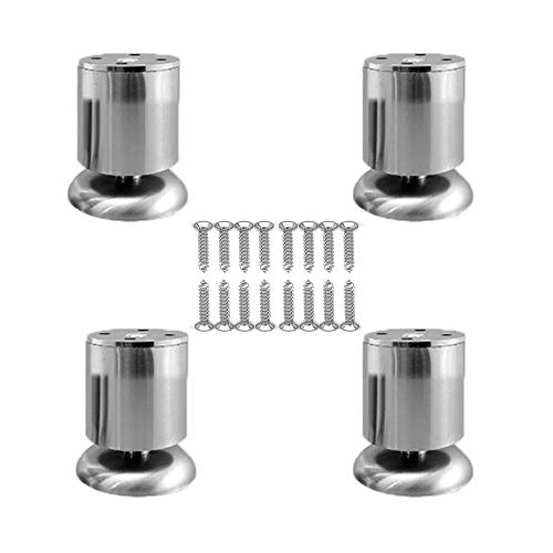 4 Piezas Pies Ajustables, Pies De Muebles, Pies De Gabinete De 50x120 Mm, Altura Ajustable, Con 16 Pcs Tornillos De Acero Inoxidable, Patas Para Mesa, Muebles, Sofa