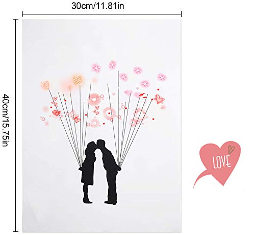 4 Tipos Árbol de Huellas Digital de la Boda,6 Colores Tintas de Árbol para Huella, Libro de visitas para la Boda (Color : TYPE4#)