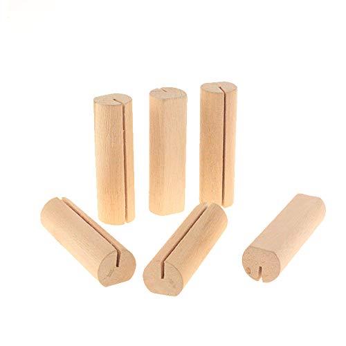40 Piezas Soporte para Tarjetas de Mesa Soporte Notas Madera Soportes Nombres Tarjetas Mesa Portatarjetas Troncos Madera Decoracion Portatarjetas para Bodas, Fiestas, Celebraciones, Decoraciones