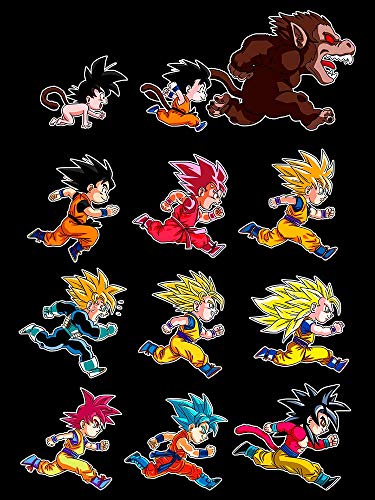 4003-Camiseta Premium, Dragon Ball-Evolutions of Goku(albertocubatas) XXL