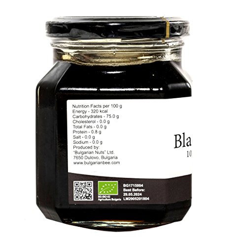 450 g Negro Miel, Gotas de Miel Roble, Cruda, Naturaleza de Montaña Virgen bosque, sin azúcar, sin calentar, sin pasteurizar