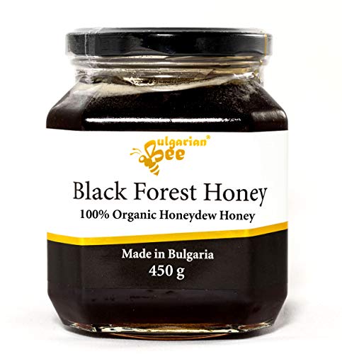 450 g Negro Miel, Gotas de Miel Roble, Cruda, Naturaleza de Montaña Virgen bosque, sin azúcar, sin calentar, sin pasteurizar