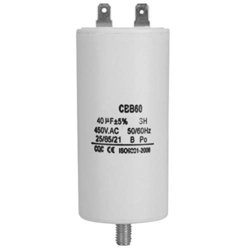 450V 40uf Condensador de bomba de agua, Condensador de arranque del motor, para motor monofásico de AC con una frecuencia de 50Hz / 60Hz en lavadoras, refrigeradores