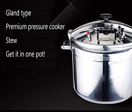 45L-80L Olla de sopa de presión de gran capacidad Olla de sopa comercial grande Cacerola espesada para el hogar Vaporera multifunción de aleación de aluminio Estufa universal de llama abierta Adecuado