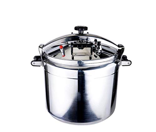 45L-80L Olla de sopa de presión de gran capacidad Olla de sopa comercial grande Cacerola espesada para el hogar Vaporera multifunción de aleación de aluminio Estufa universal de llama abierta Adecuado