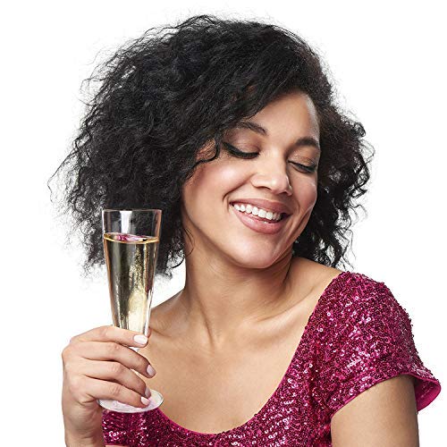 48 Flautas de Champán de Plástico Desechables, Transparente 150ml| Elegante, Resistente y Reutilizable| Vasos Alargadas Champagne, Copas Cava Plástico para Fiestas Cumpleaños Boda Navidad Año Nuevo.