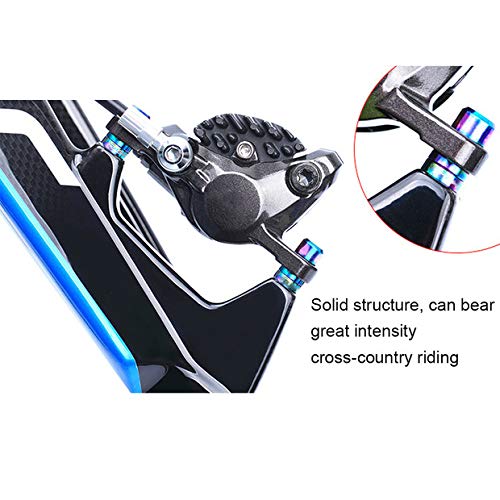 4pcs freno tornillo arandela espaciador titanio M6 Cóncavo convexo Barra para bicicleta de montaña, Titanio
