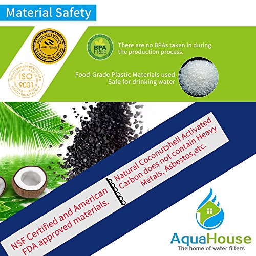 4x AquaHouse UIFWC Filtro de agua para enfriadores de agua alimentados por red, conectados en dispensadores de agua y fuentes de agua potable - 1/4"