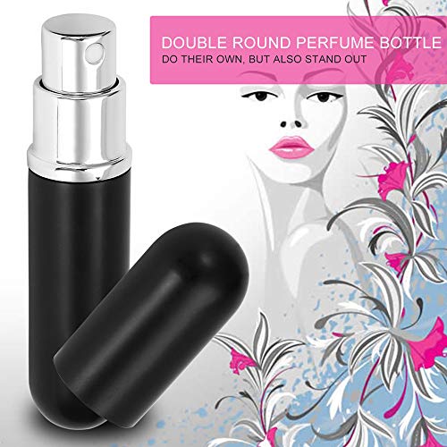 5 botellas de perfume de PCS, atomizador de perfume recargable Mini botellas de perfume Fragancia de viaje Botella de spray vacía, cabe en su bolso, bolsillo o equipaje, 5ML