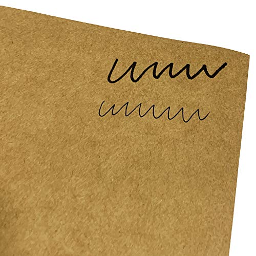 50 hojas, Papel Kraft Marrón Carton A4, 200 g/m²