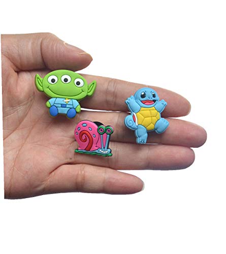 50 Pcs Different Shoe Charms for Croc Shoes & Bracelet Wristband Kids Party Birthday Gifts - Decoración de zapatos Mix color