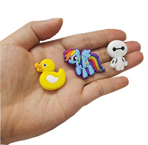 50 Pcs Different Shoe Charms for Croc Shoes & Bracelet Wristband Kids Party Birthday Gifts - Decoración de zapatos Mix color