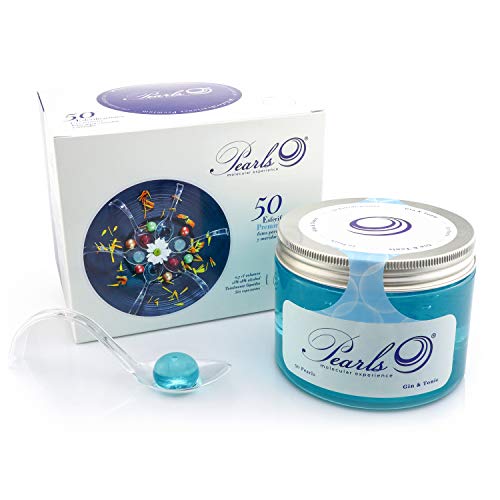 50 Pearls Gin & Tonic - Esferificaciones Premium listas para consumir (50 unidades). La vanguardia de la Gastronomía Gourmet en su mesa, la Coctelería Molecular. Productos Gourmet 2.0.