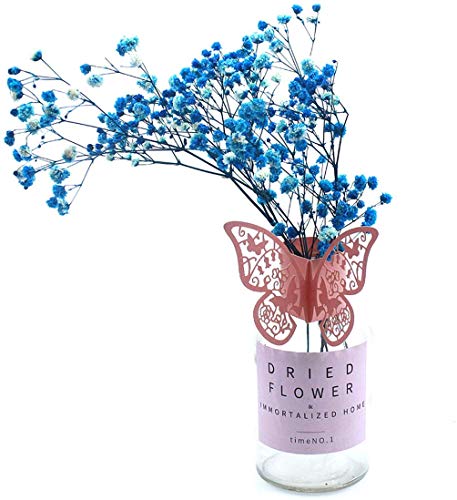50 piezas Mariposa Anillo de servilleta de Papel Chic Mariposa Anillos de servilleta de reemplazo Hueco del Corte del Papel de la servilleta Hebillas para Boda Bautismo Cumpleaños (Color al azar)