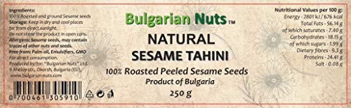 500 g Sésamo Tahini, Semillas Peladas, Libre de Gluten, Emulsionantes, Aceite de Palma, Azúcar, Conservantes