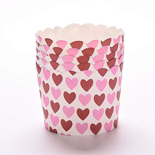 50PCS / Bag Papel Cake Cup Liners Taza para Hornear Muffin Kitchen Cupcake Cases Venta al por Mayor Herramientas de Cocina de Cocina Color Aleatorio, Color de impresión Aleatorio