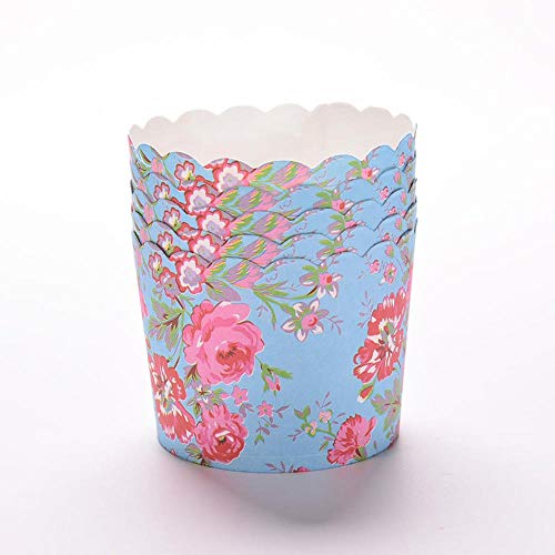 50PCS / Bag Papel Cake Cup Liners Taza para Hornear Muffin Kitchen Cupcake Cases Venta al por Mayor Herramientas de Cocina de Cocina Color Aleatorio, Color de impresión Aleatorio