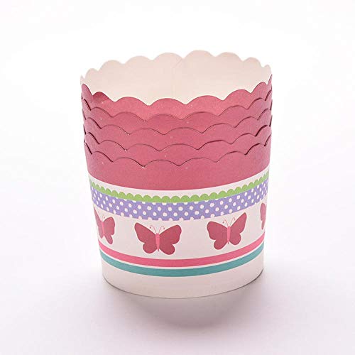 50PCS / Bag Papel Cake Cup Liners Taza para Hornear Muffin Kitchen Cupcake Cases Venta al por Mayor Herramientas de Cocina de Cocina Color Aleatorio, Color de impresión Aleatorio