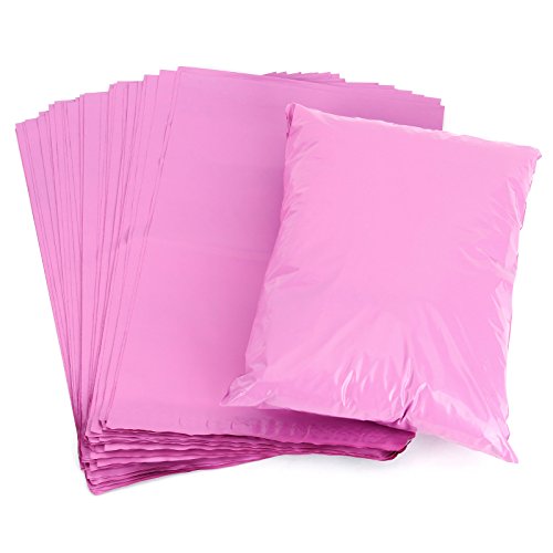 50pcs Bolsas de Envios Bolsas Sacos Sobres Postales para Envios por Correo Bolsas de Plastico Fucsia (305X406MM)