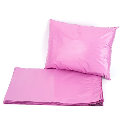 50pcs Bolsas de Envios Bolsas Sacos Sobres Postales para Envios por Correo Bolsas de Plastico Fucsia (305X406MM)