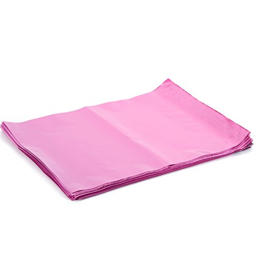 50pcs Bolsas de Envios Bolsas Sacos Sobres Postales para Envios por Correo Bolsas de Plastico Fucsia (305X406MM)