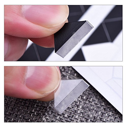 510 Piezas Esquinas de Foto Autoadhesivas (Negro y Transparente)