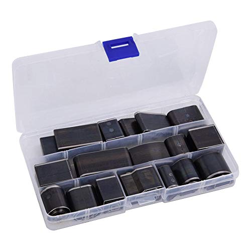 55Pcs Herramienta de perforación de cuero Conjunto de cortador de perforación hueco de un agujero Conjunto de troqueles de perforación de forma redonda de corte de cuero Herramienta de joyería DIY de