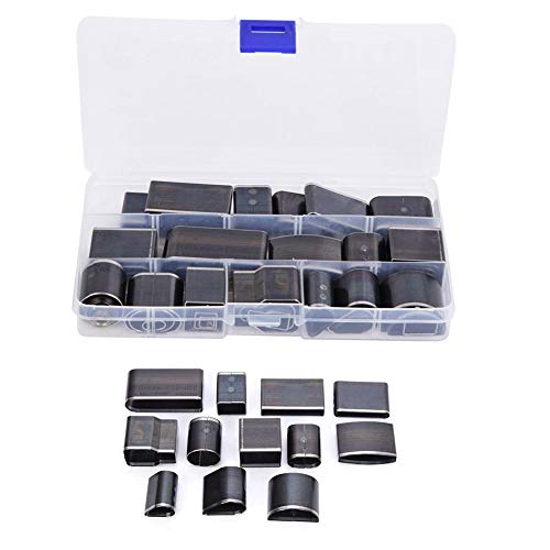 55Pcs Herramienta de perforación de cuero Conjunto de cortador de perforación hueco de un agujero Conjunto de troqueles de perforación de forma redonda de corte de cuero Herramienta de joyería DIY de