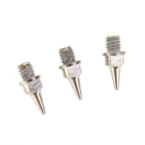 5x Reemplazo De Boquilla Acero Inoxidable 0,2mm Para Aerografo Airbrush Nozzle