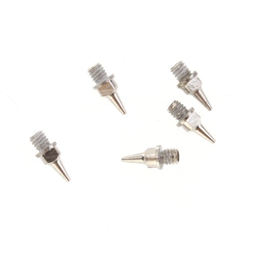 5x Reemplazo De Boquilla Acero Inoxidable 0,2mm Para Aerografo Airbrush Nozzle