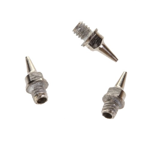 5x Reemplazo De Boquilla Acero Inoxidable 0,2mm Para Aerografo Airbrush Nozzle