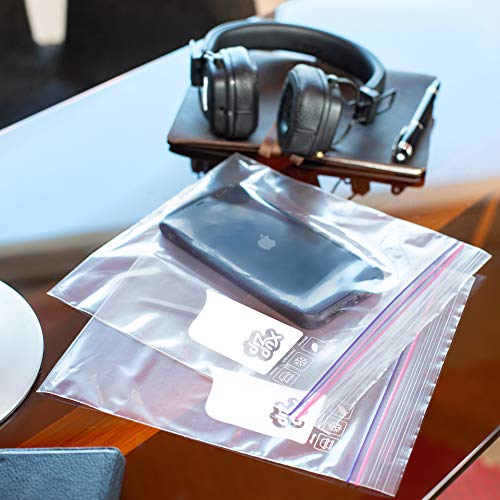 60 Bolsas de Congelados para Almacenamiento de Alimentos de XupZip™ | 2,2 Litros | Bolsas Reutilizables, Plástico de Resistencia, Libres de BPA | Para Congelar Comida, con Sello y Fáciles de Abrir