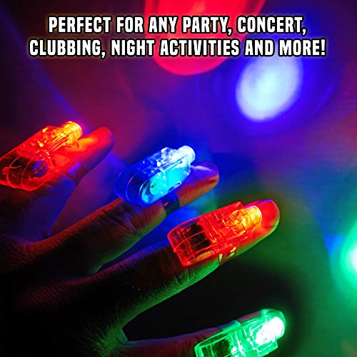 60 LED Dedos, Anillos Luces, Gafas Shutter Luz Juguetes - Neón Anillo Gafas Luminoso Juguete Creativo Y Para Fiestas Con Parpadeantes Regalos Para Cumpleaños Fiesta, Halloween niño Juguetes