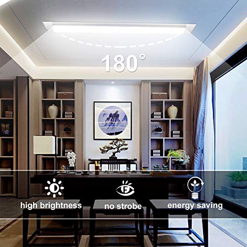 60cm LED Tubo Fluorescente 20W, bapro Luminaria Tubo LED Integrado 6500K Pantalla Led Cocina 2000LM Regleta Led Slim para Armarios, Cabinetes, Cocina y Oficina [Eficiencia Energética A++]