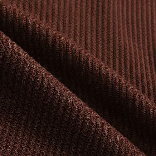 6M - 3Años Traje de Verano Bebé Unisex Niñas y Niños Ropa de juego Pijamas de algodón Acanalados Suaves y cómodos Ropa de Uso Diario de casa Conjunto de 2 Piezas manga corta (Chocolate, 2-3 años)
