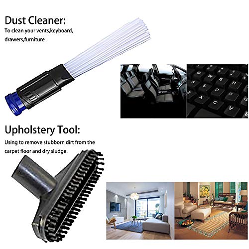 6pcs / Lot Universal Aspirador Accesorios Kit de Limpieza Herramienta de división de Boquilla de Cepillo para Manguera estándar de 32 mm