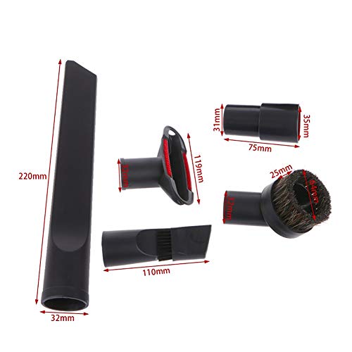 6pcs / Lot Universal Aspirador Accesorios Kit de Limpieza Herramienta de división de Boquilla de Cepillo para Manguera estándar de 32 mm