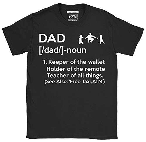 6TN Hombre Camiseta Divertida de la definición de Diccionario (XXL, Negro)