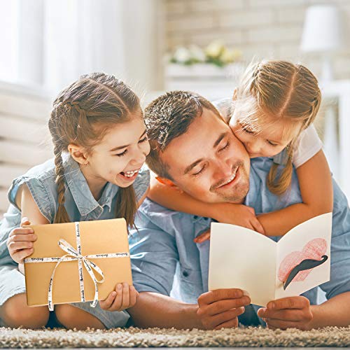 7 Rollos Cintas de Raso Decorativa Cinta de Poliéster Estampada a Mano para Embalaje de Paquete de Regalo, Rosa y Beige, 25 Yardas Cada Rollo