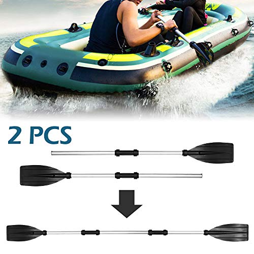 78Henstridge Remos Aluminio de Doble Longitud Total 203 cm Convertibles en Uno Se Puede Dividir en 4 Secciones para Sup Kayak Piragua Canoa Barco