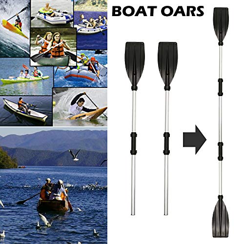 78Henstridge Remos Aluminio de Doble Longitud Total 203 cm Convertibles en Uno Se Puede Dividir en 4 Secciones para Sup Kayak Piragua Canoa Barco