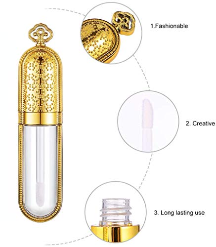 8 Piezas 8 ml Tubo de Brillo Labial Plástico Vacío, Botella de Bálsamo Labial Recargable, Cosméticos Contenedor Tubo, para Viajes, Viaje De Negocios