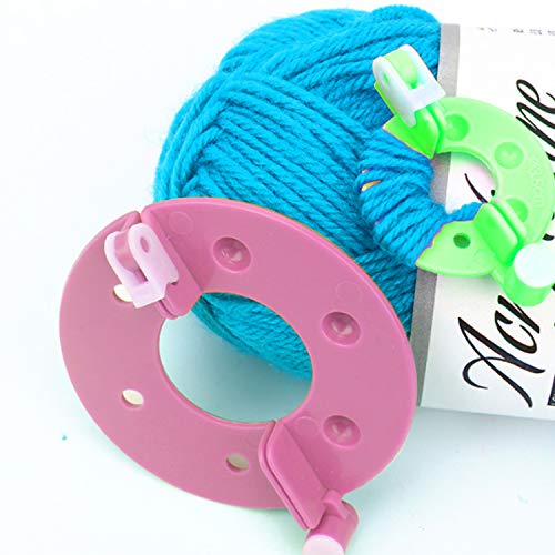 8 Piezas Plástico Pompón Hacedor kit Hacer Pompones de herramientas 4 Tamaños Pom Pom Maker Pompones fáciles equipo de herramientas con tijeras para hacer bolas tejer manualidades tejer hacer punto